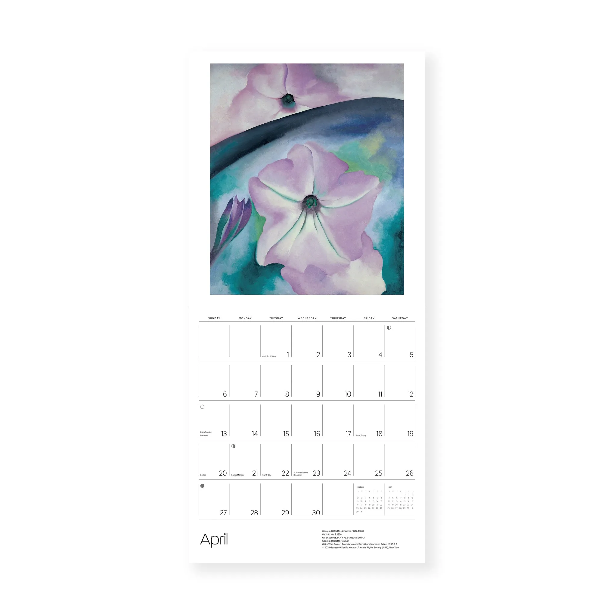 2025 Georgia O’Keeffe Wall Calendar