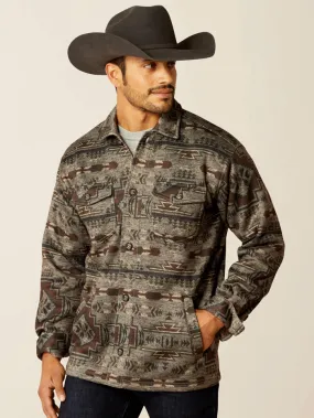 Ariat 10052781 Mens Caldwell Printed Shirt Jacket Brindle