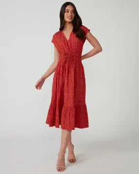 Crimson Charm Dress