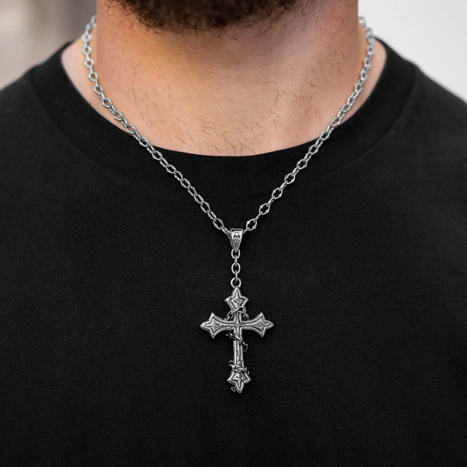 "The Cathedral" 6mm Spiked Chain with Custom Pendant Choice